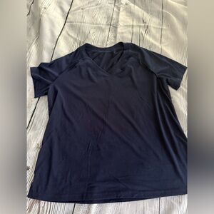 Womans  Navy Blue V-Neck Shirt